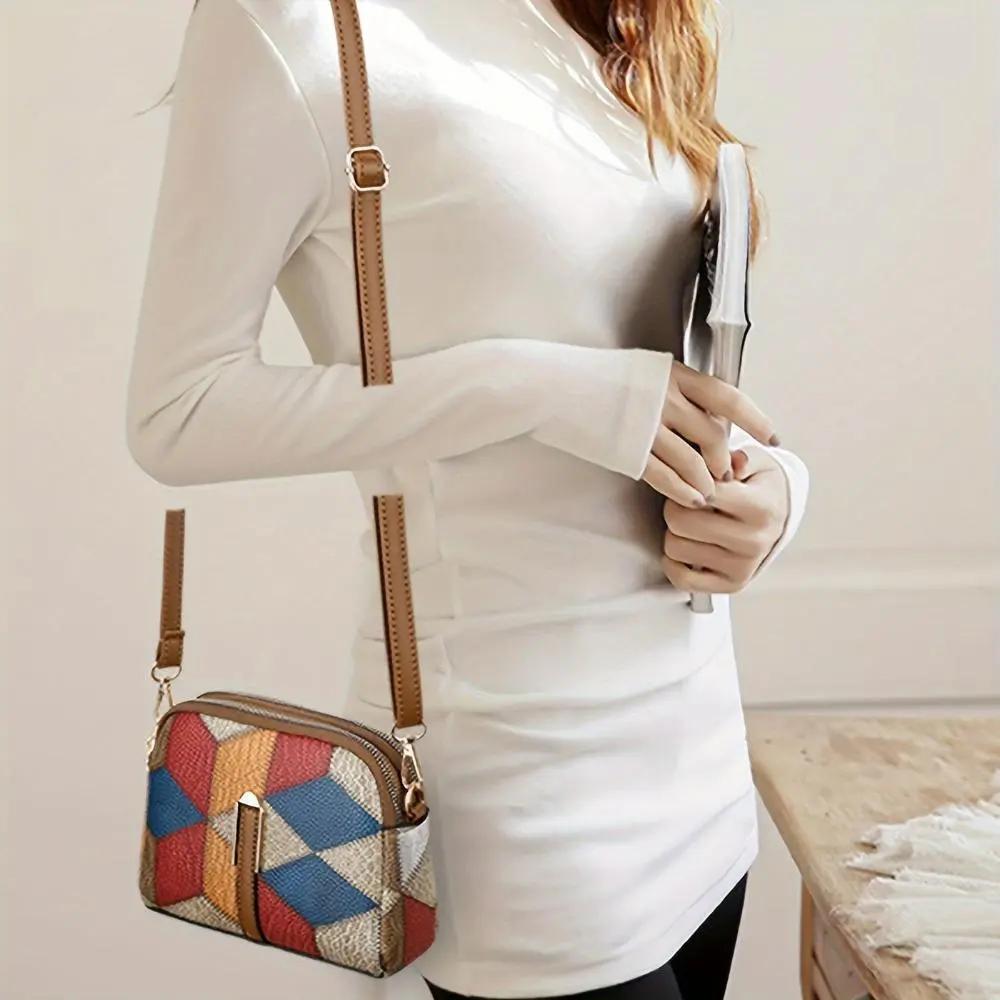 Clio | Mini torebka na ramię patchwork