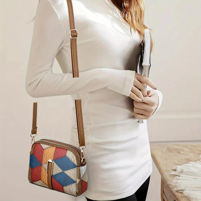 Clio | Mini torebka na ramię patchwork