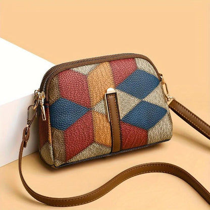 Clio | Mini torebka na ramię patchwork