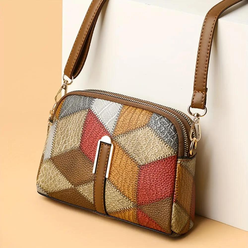 Clio | Mini torebka na ramię patchwork