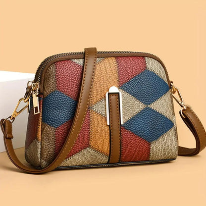 Clio | Mini torebka na ramię patchwork