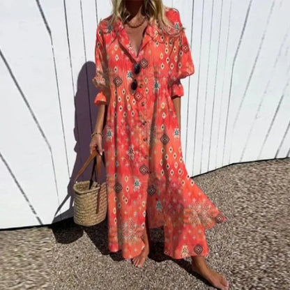 Maisie | Elegancka długa sukienka podkreślająca sylwetkę
