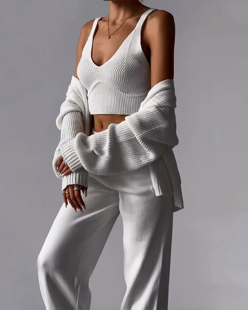 Amandine | Elegancki dzianinowy komplet