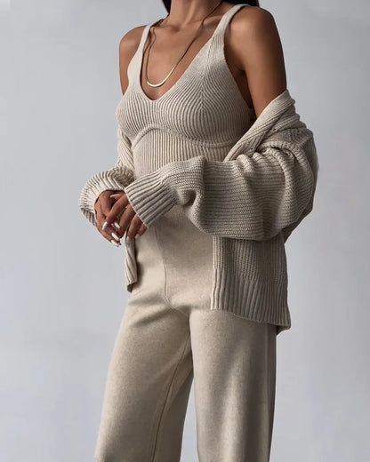 Amandine | Elegancki dzianinowy komplet