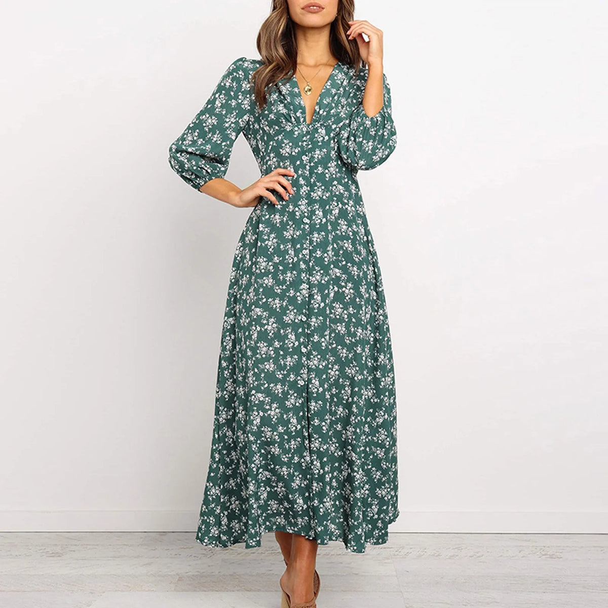 Jane | Elegancka sukienka w kwiaty