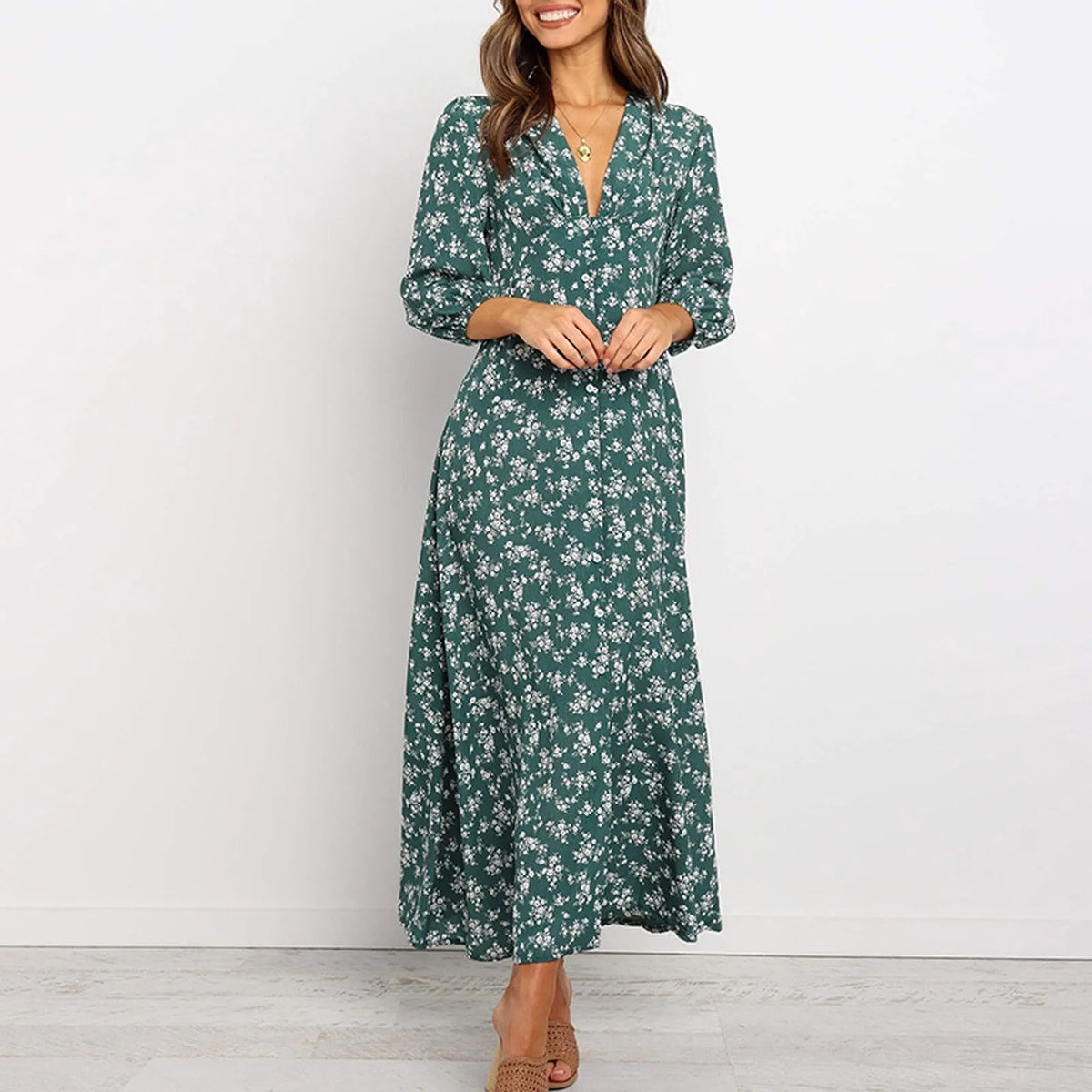 Jane | Elegancka sukienka w kwiaty