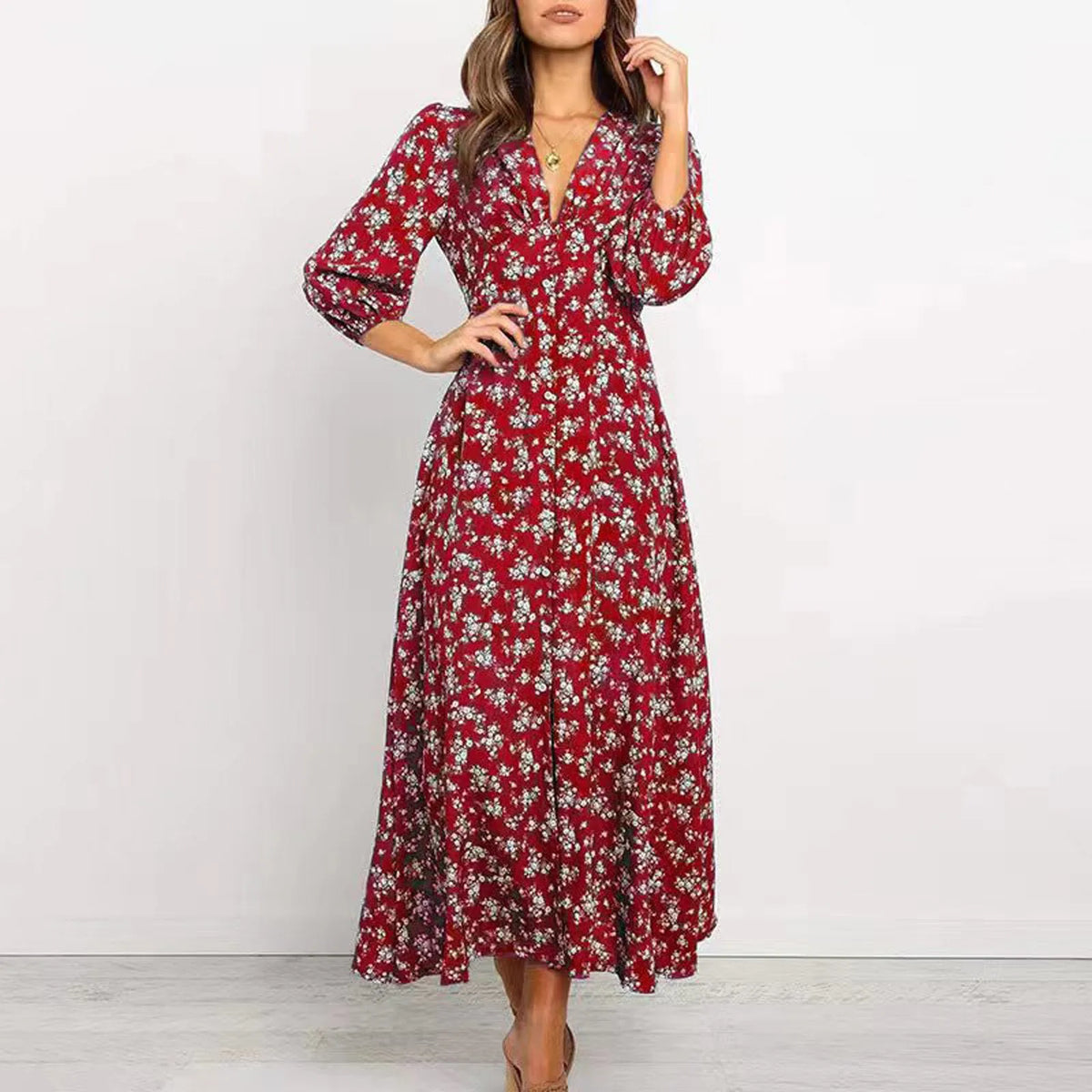 Jane | Elegancka sukienka w kwiaty