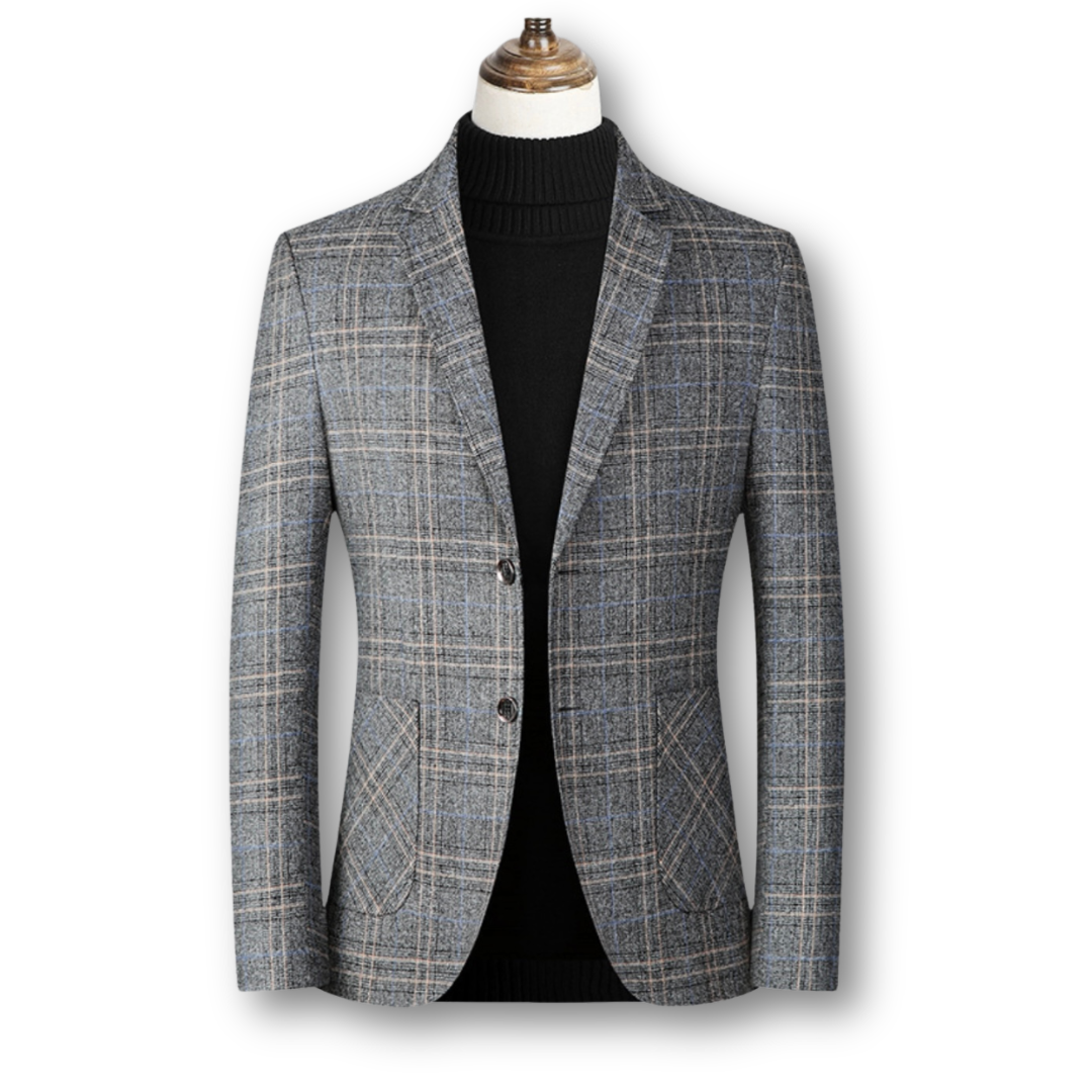 Amelin & Co™ | Elegancka marynarka w szkocką kratę