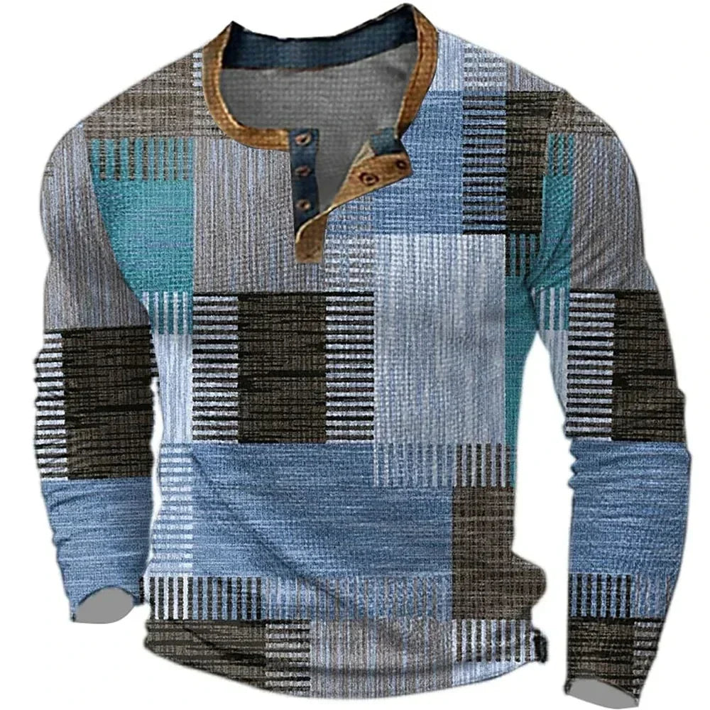 Amelin & Co™ | Kolorowa męska koszula patchwork