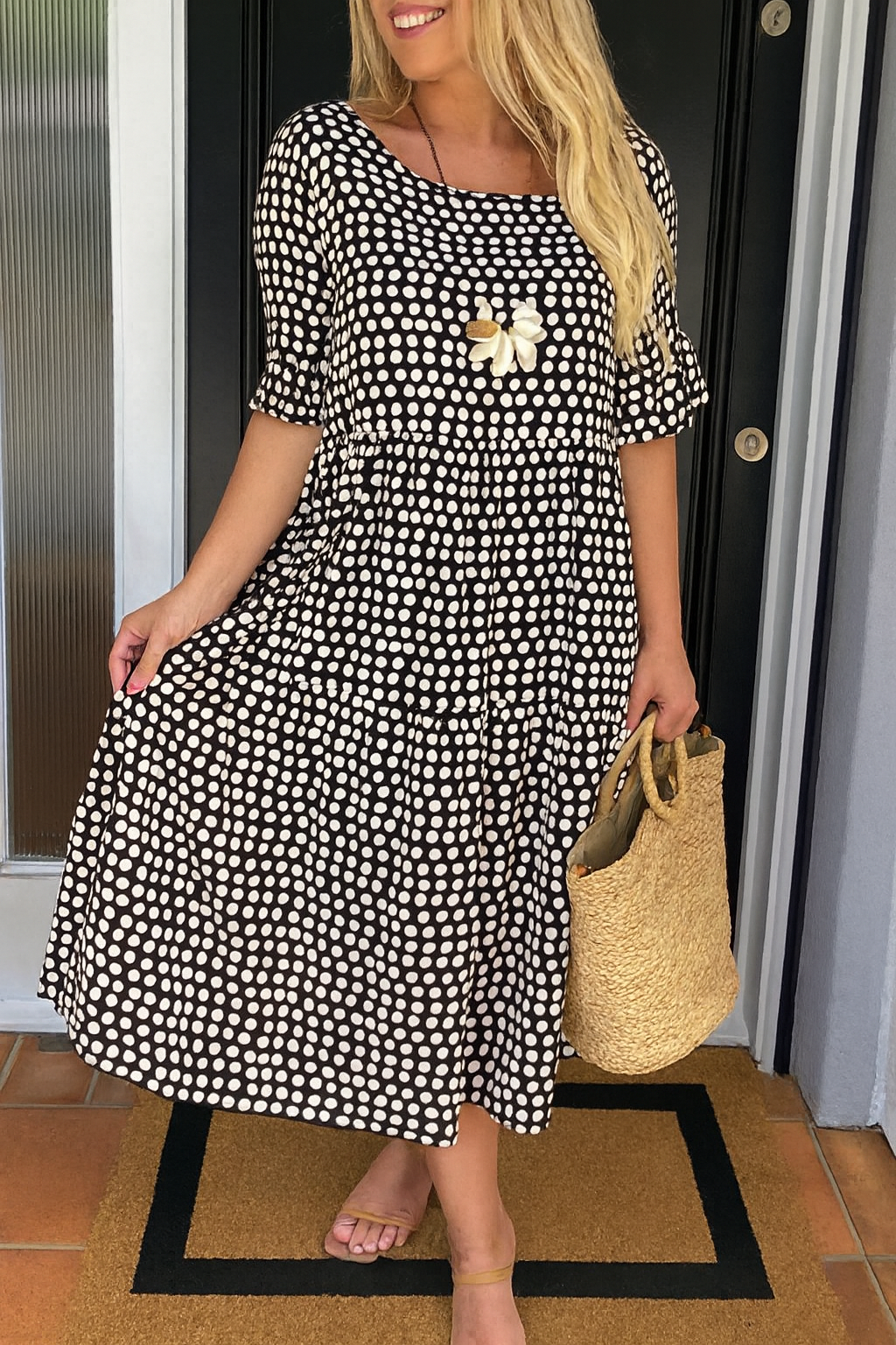 Noémie | Zwiewna elegancka sukienka midi