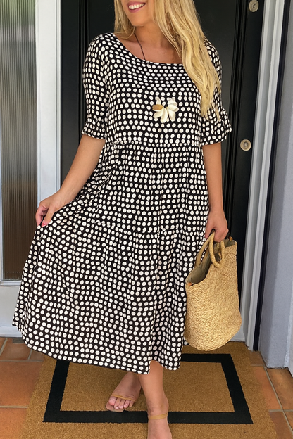 Noémie | Zwiewna elegancka sukienka midi