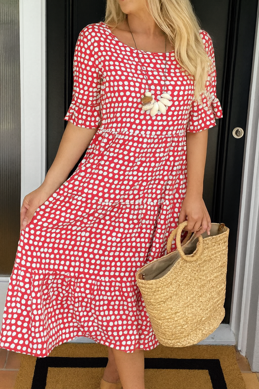 Noémie | Zwiewna elegancka sukienka midi