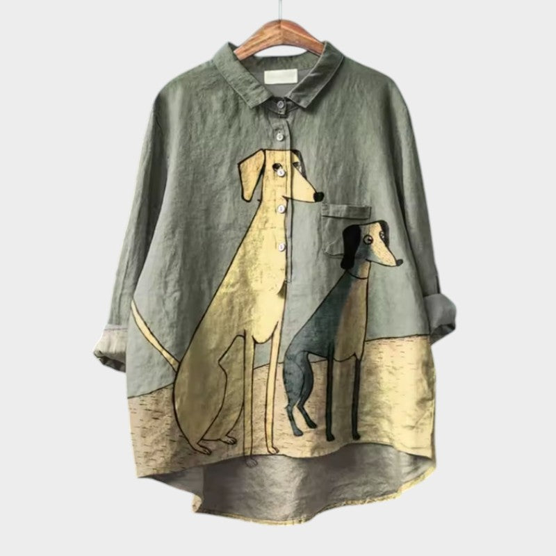 Constance | Elegancka letnia koszula z lnu