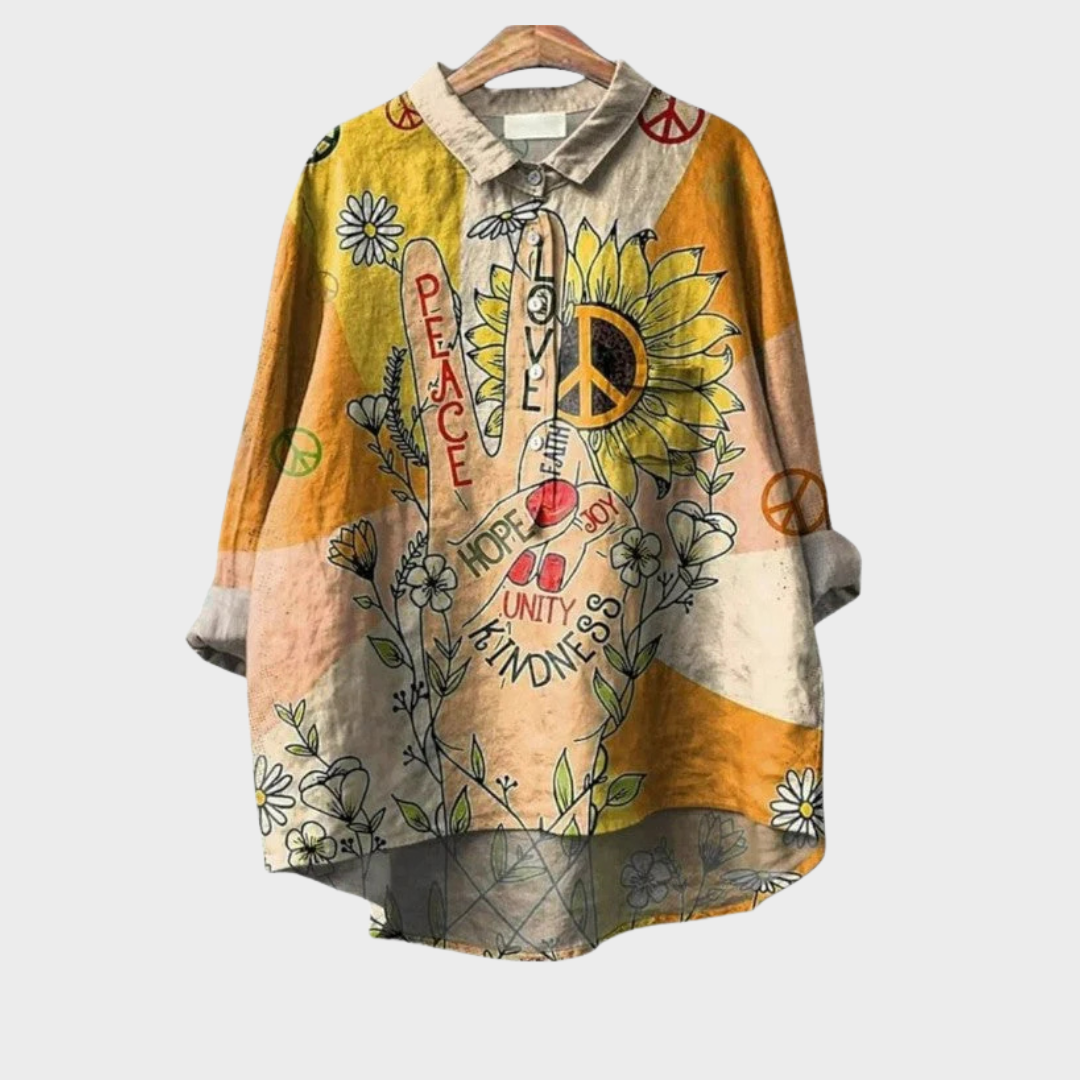Coline | Elegancka letnia koszula z lnu