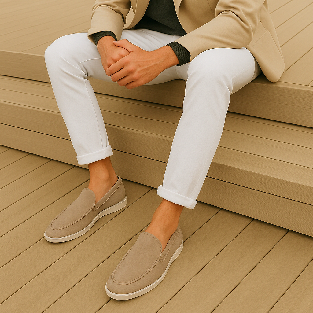 Amelin & Co™ | Eleganckie mokasyny Nové z zamszu premium