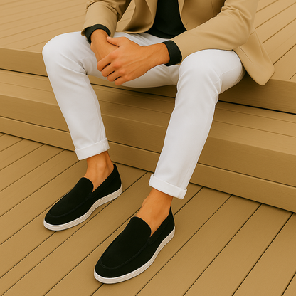 Amelin & Co™ | Eleganckie mokasyny Nové z zamszu premium