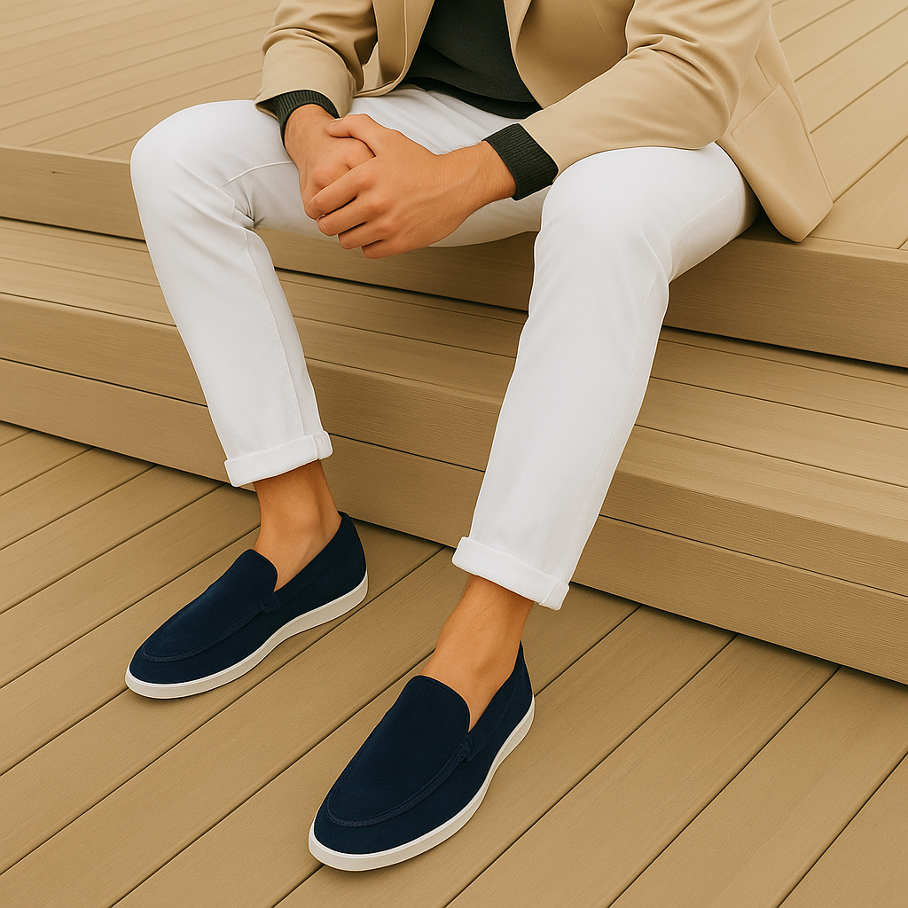 Amelin & Co™ | Eleganckie mokasyny Nové z zamszu premium