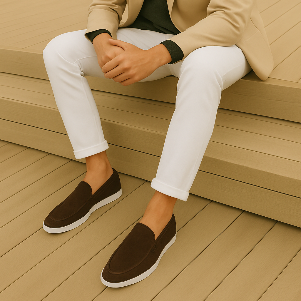 Amelin & Co™ | Eleganckie mokasyny Nové z zamszu premium