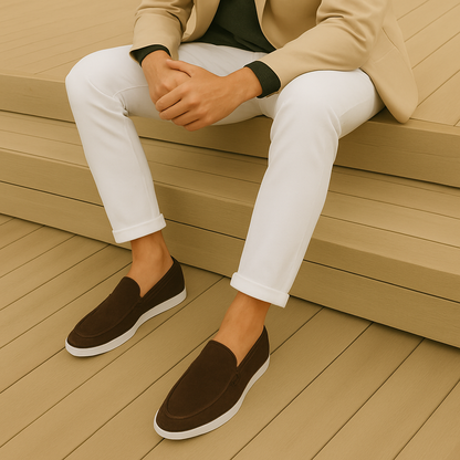 Amelin & Co™ | Eleganckie mokasyny Nové z zamszu premium