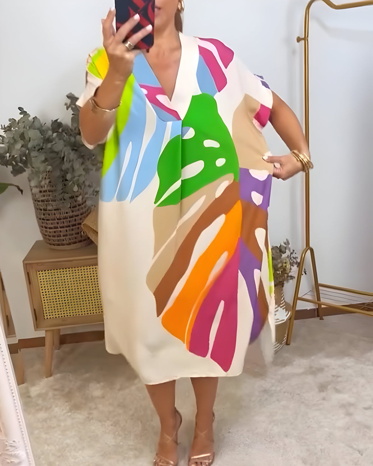 Rosaline | Kolorowa sukienka na co dzień
