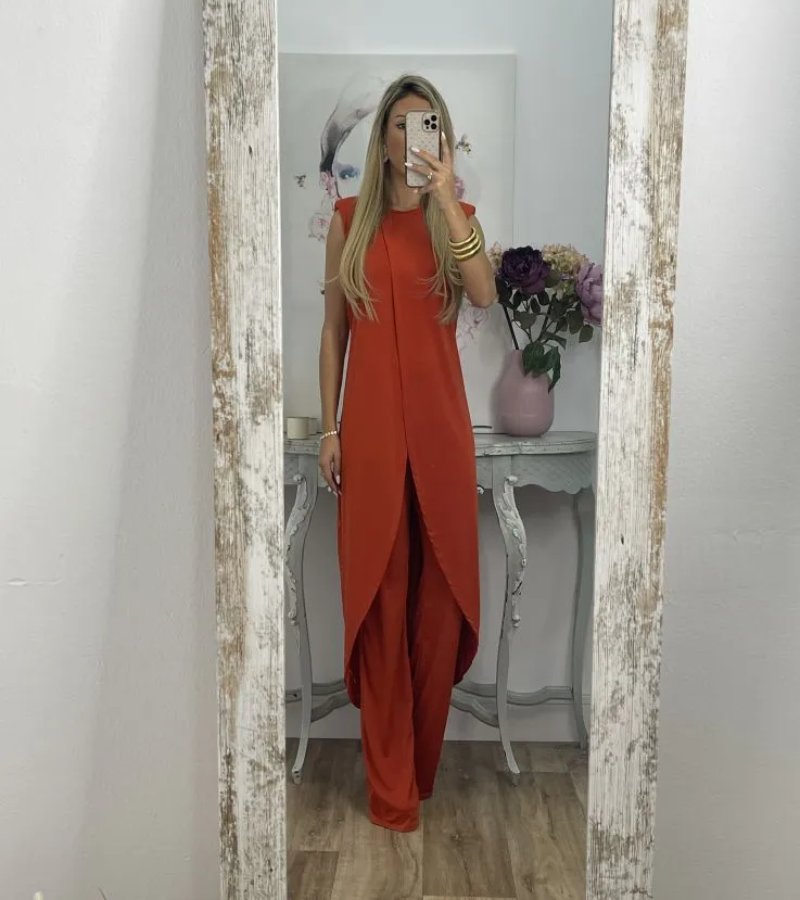 Flavia | Szykowny komplet bez rękawów