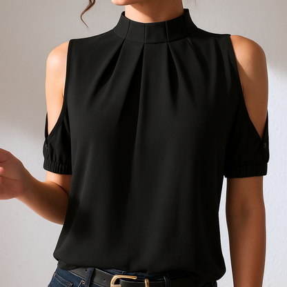Inga | Elegancka plisowana koszula