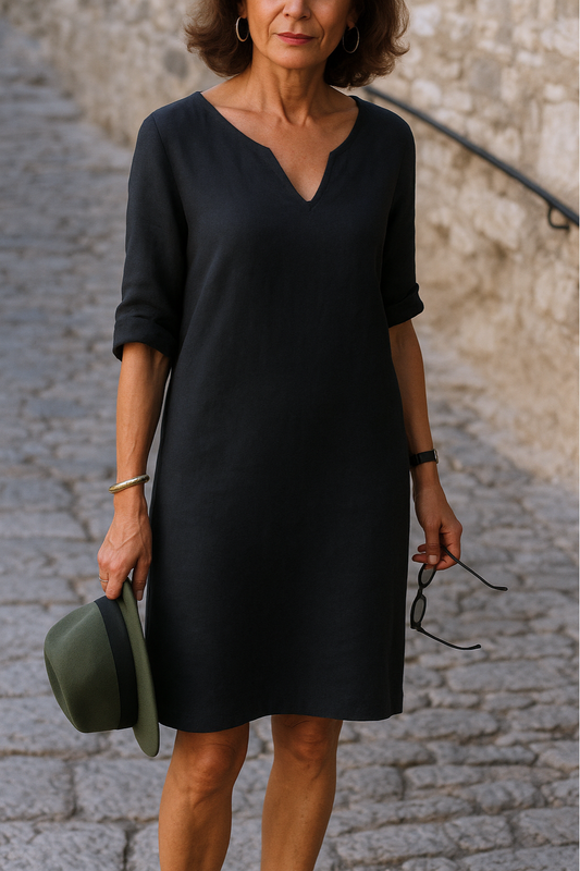 Lisette | Elegancka sukienka z dekoltem V