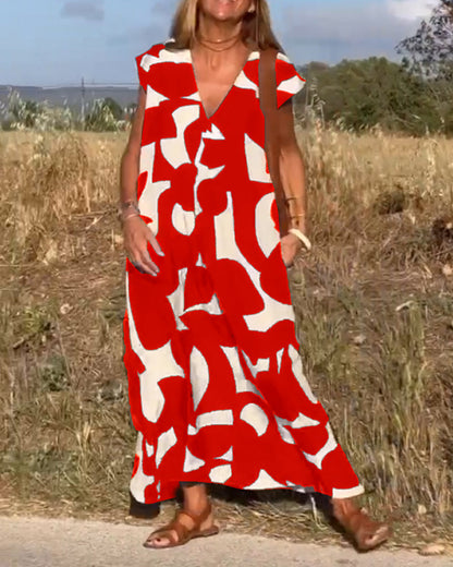 Stéphanie | Szykowna zwiewna sukienka