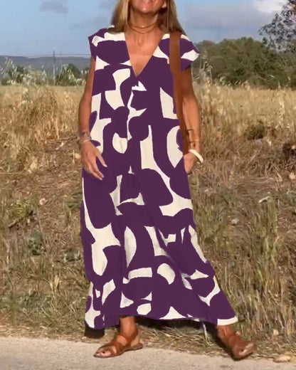 Stéphanie | Szykowna zwiewna sukienka