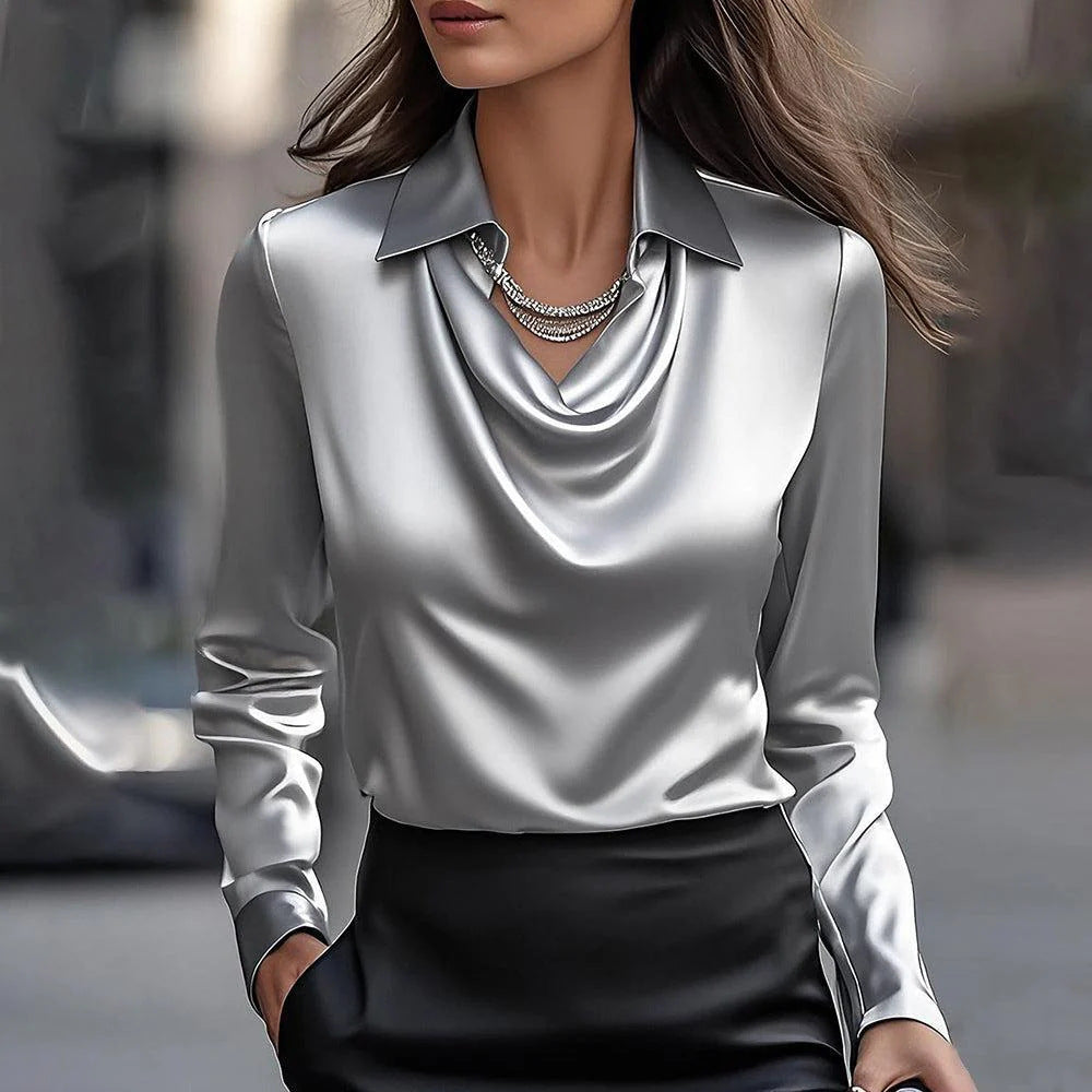 Emma | Elegancka błyszcząca bluzka
