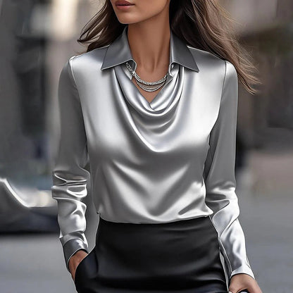 Emma | Elegancka błyszcząca bluzka