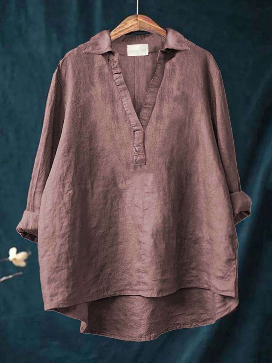 Andrea | Elegancka letnia koszula z lnu