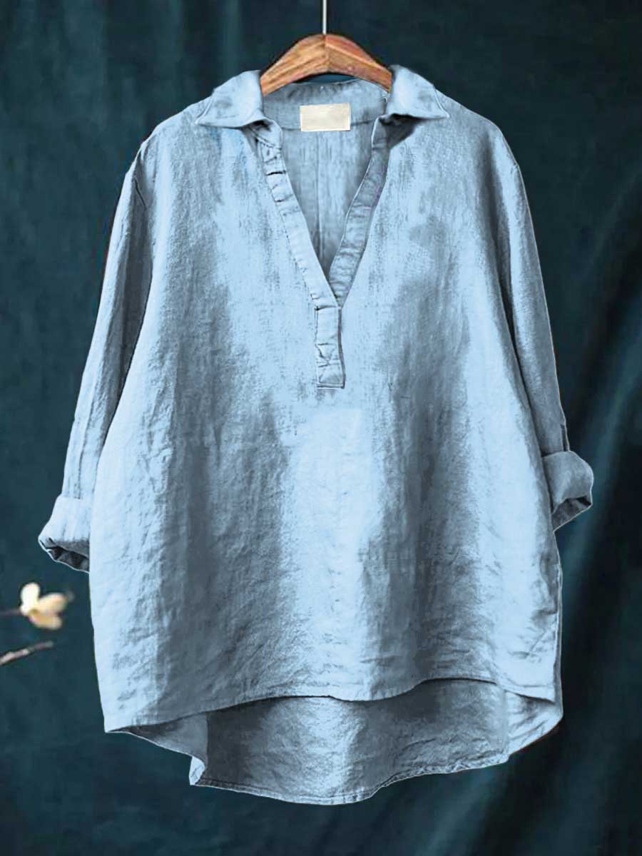 Andrea | Elegancka letnia koszula z lnu