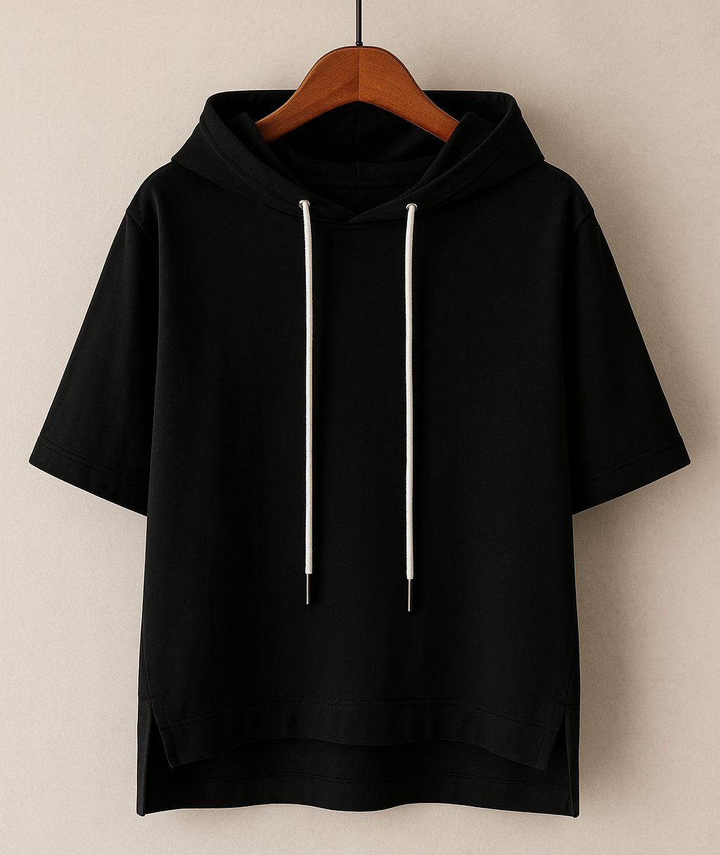Alison | Bluza z kapturem i krótkim rękawem