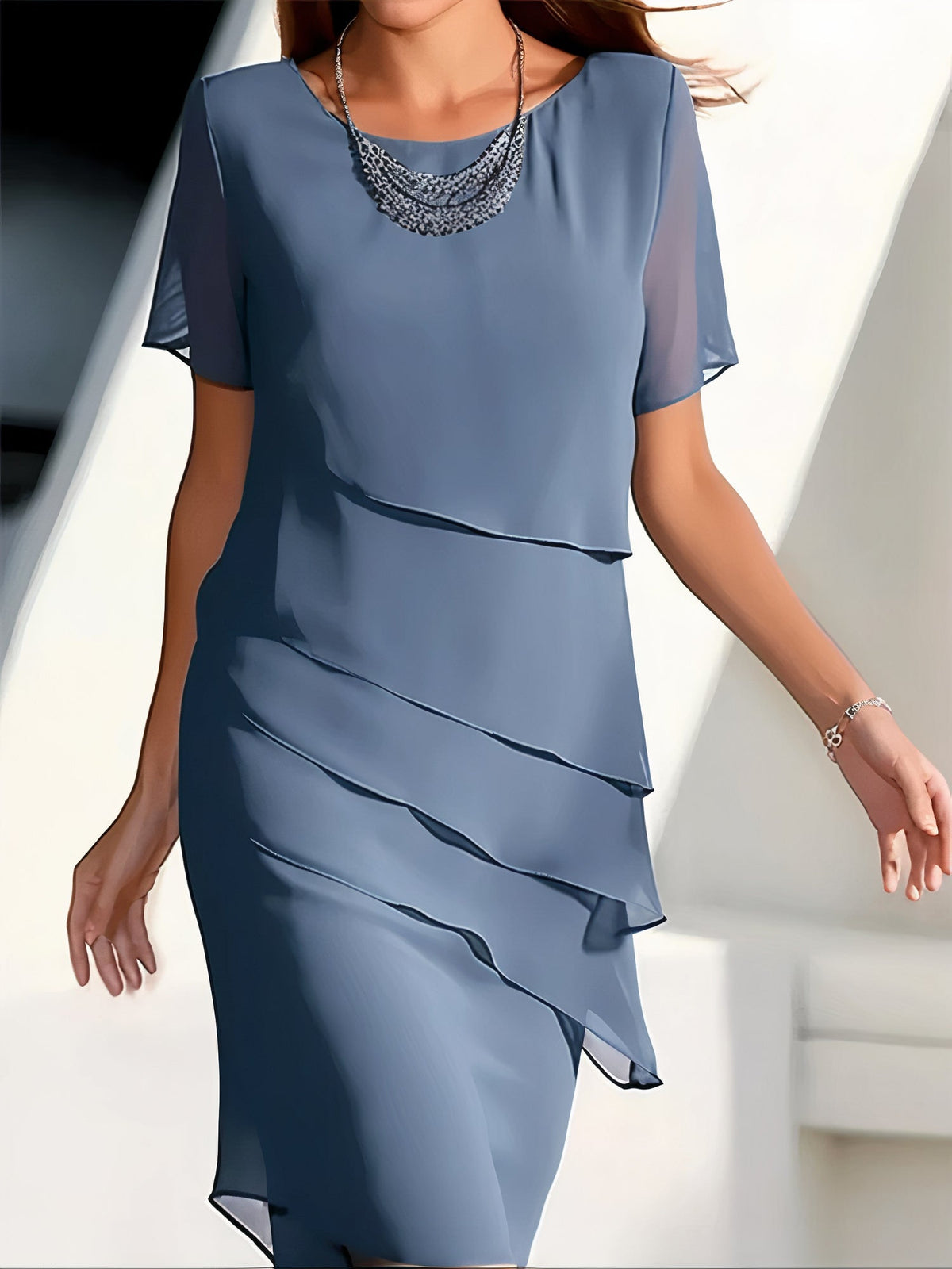 Louise | Elegancka plisowana sukienka