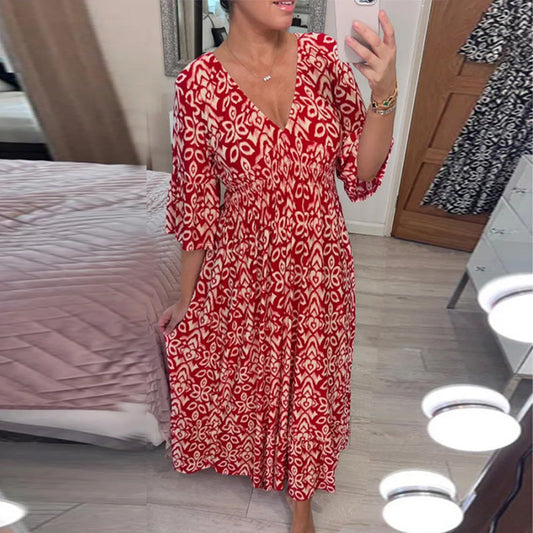 Mhara | Elegancka rozkloszowana sukienka