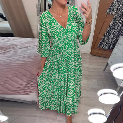 Mhara | Elegancka rozkloszowana sukienka