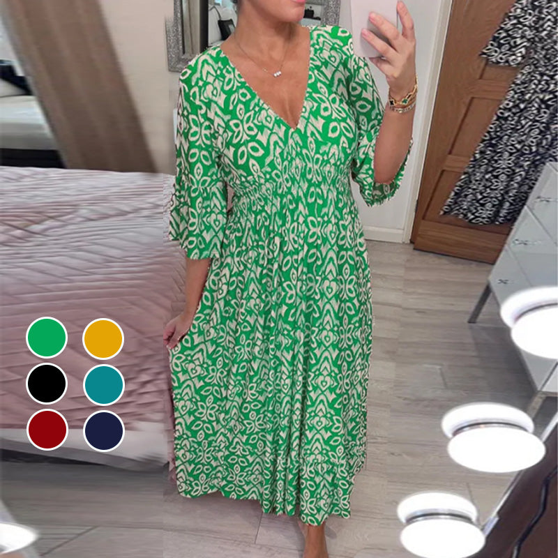 Mhara | Elegancka rozkloszowana sukienka