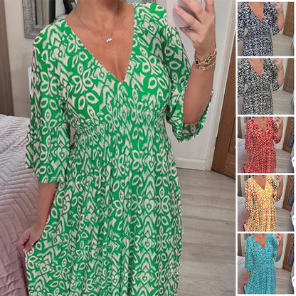 Mhara | Elegancka rozkloszowana sukienka