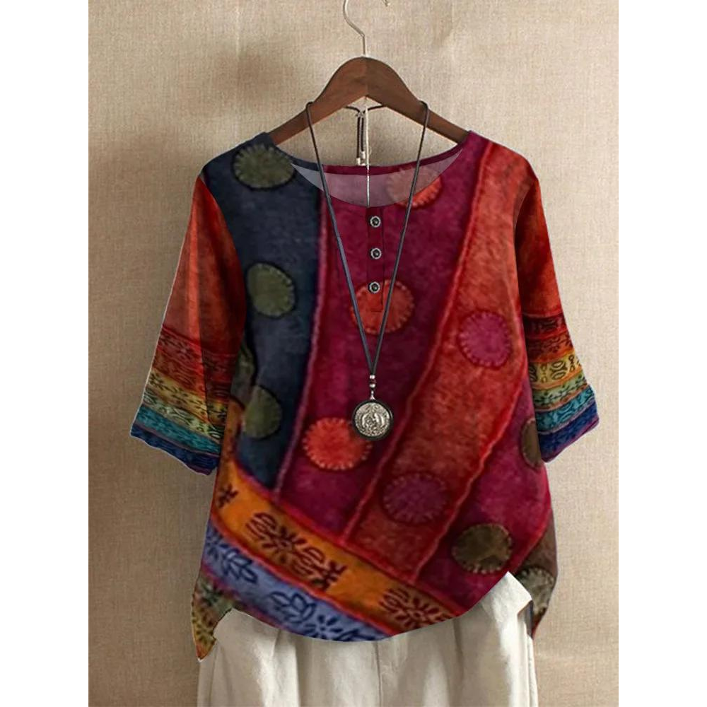Valarie | Kolorowy top boho