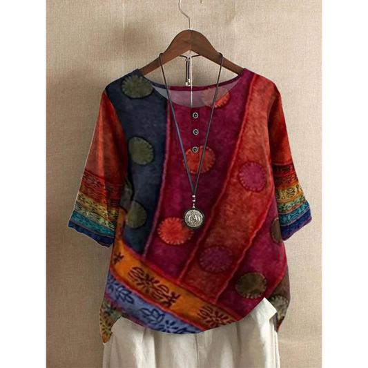 Valarie | Kolorowy top boho