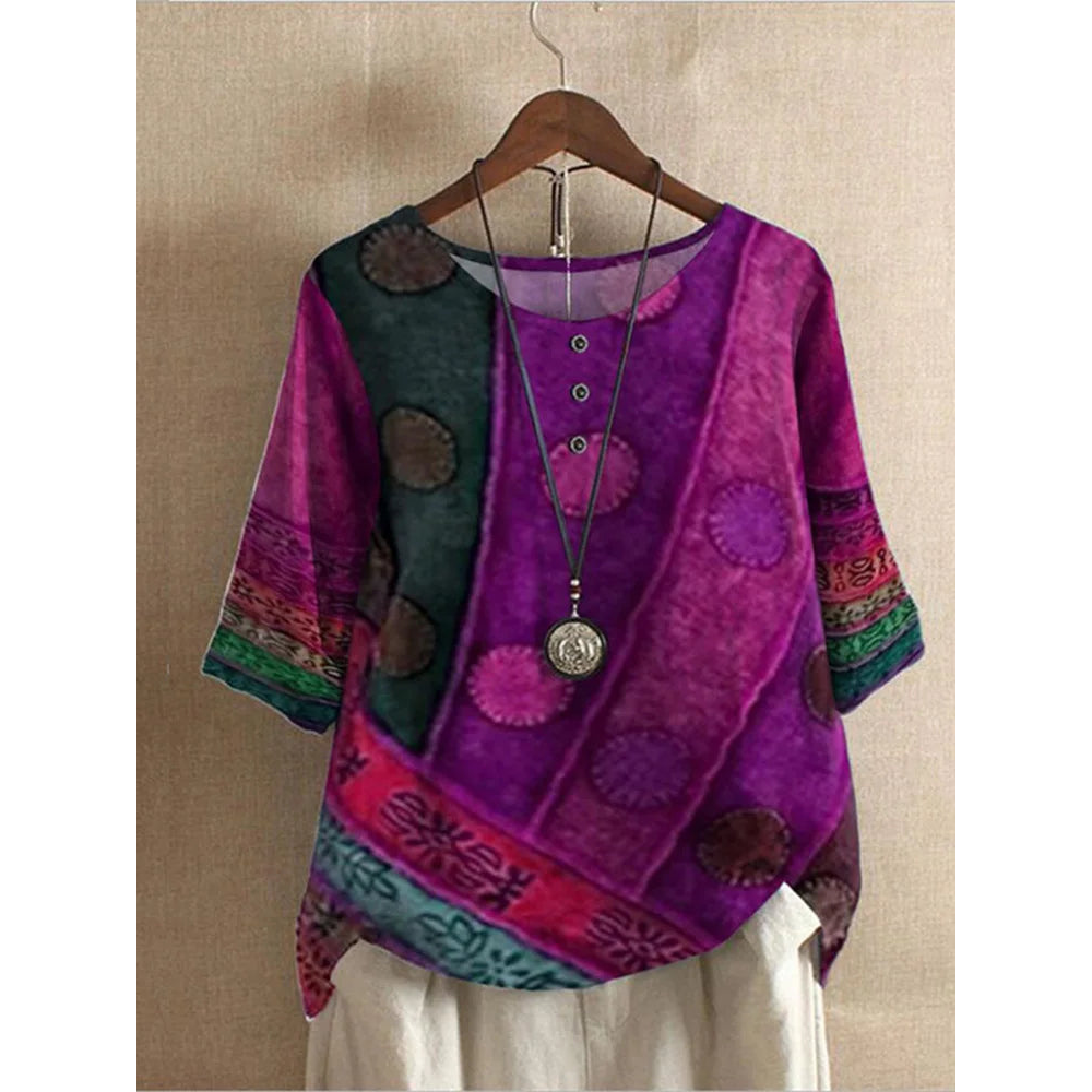 Valarie | Kolorowy top boho