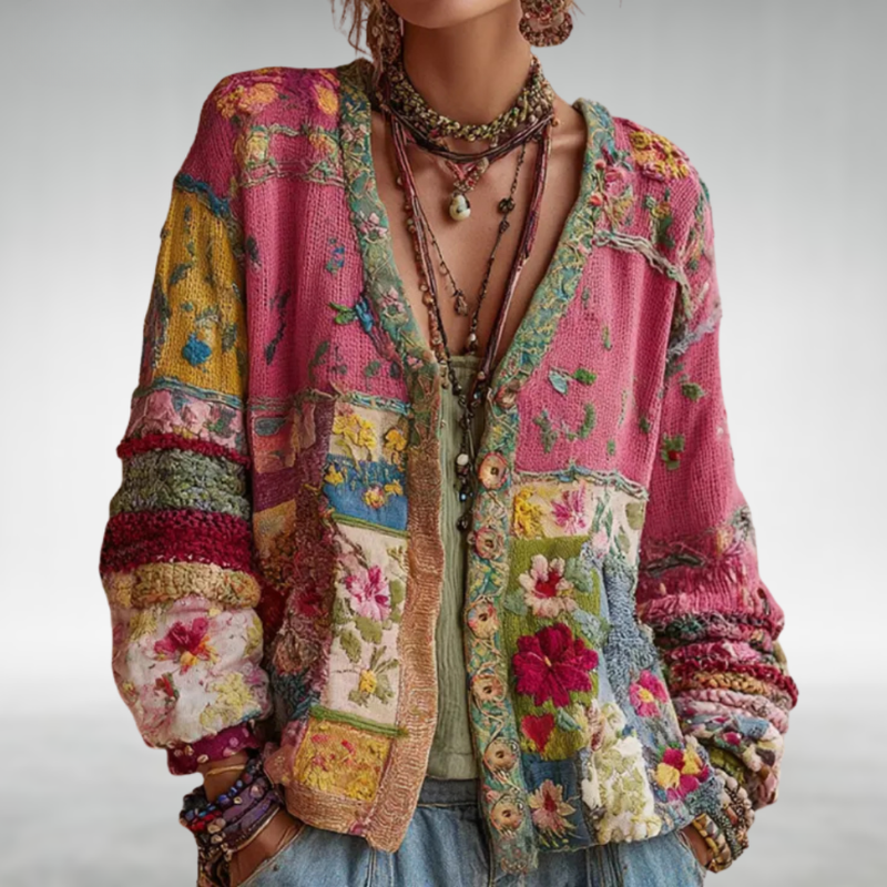 Milla | Dzianinowy kardigan boho