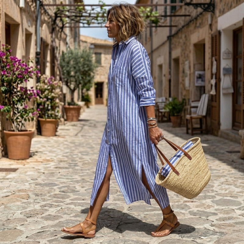 Willow | Elegancka letnia sukienka w paski