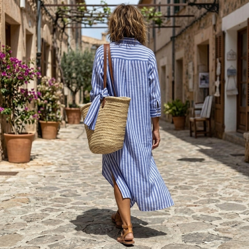 Willow | Elegancka letnia sukienka w paski