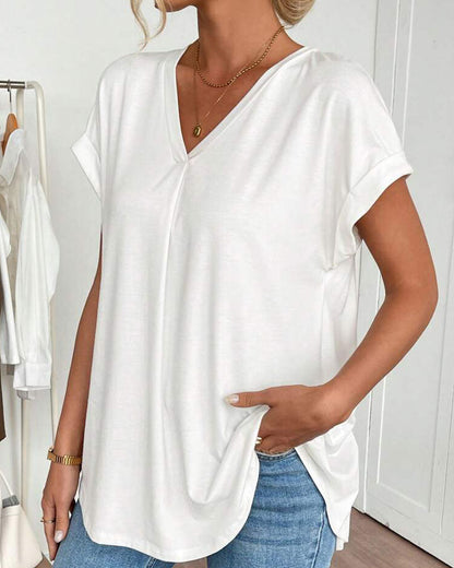 Estella | Luźny T-shirt patchwork