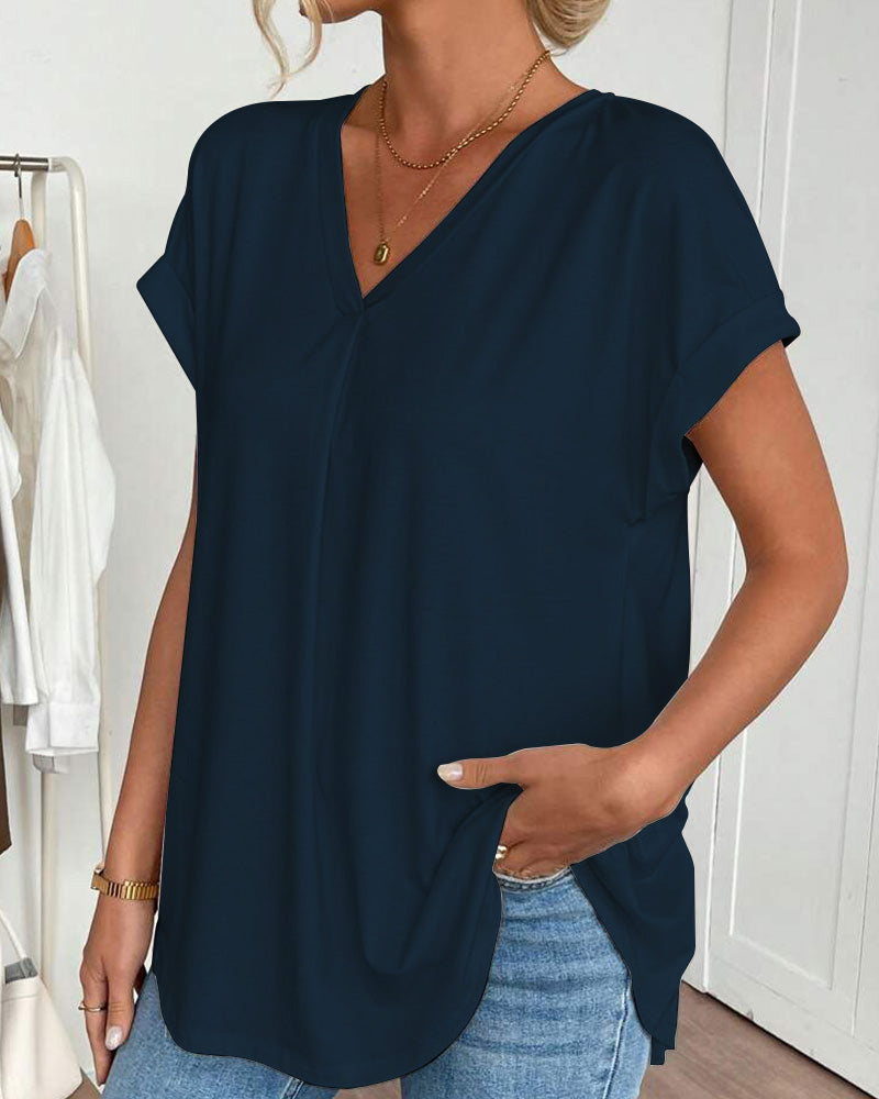 Estella | Luźny T-shirt patchwork