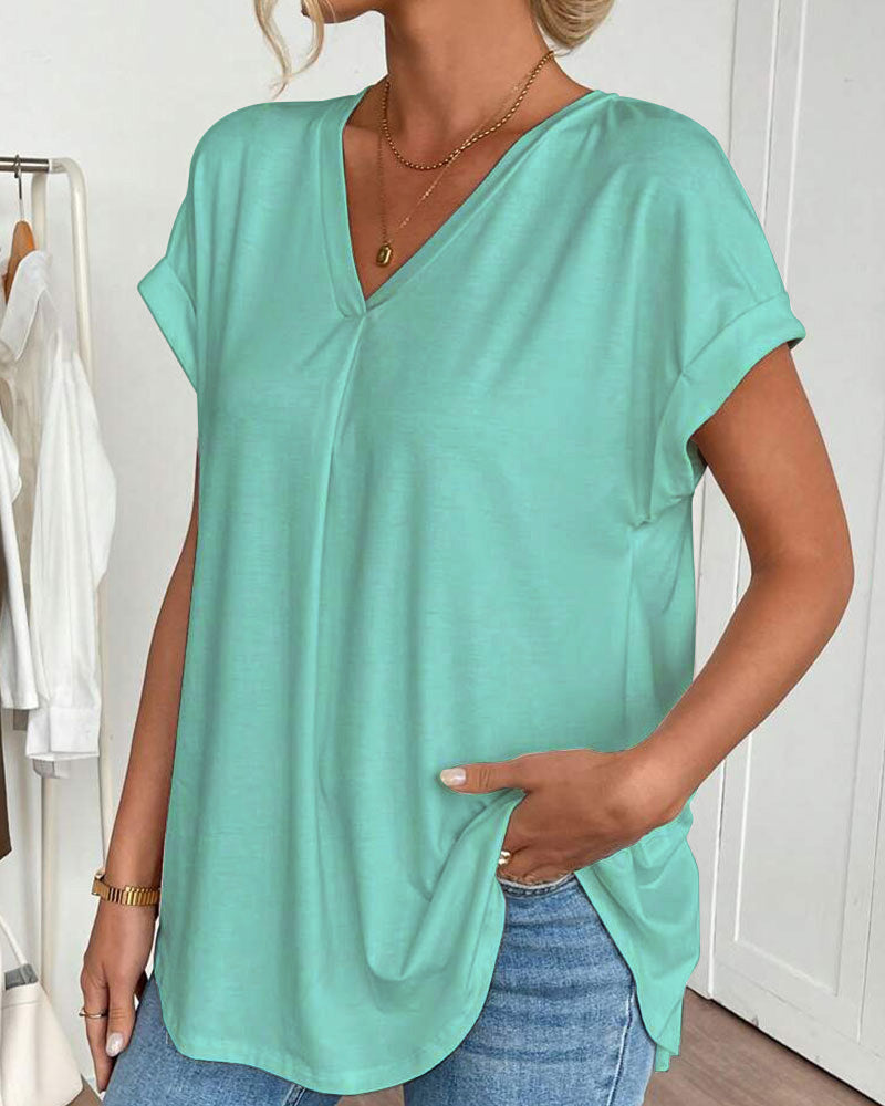 Estella | Luźny T-shirt patchwork