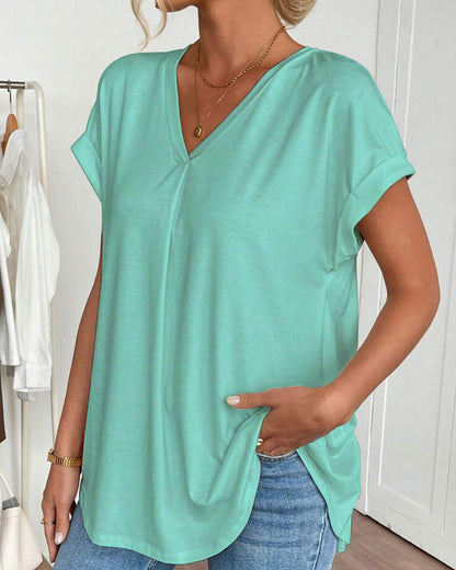 Estella | Luźny T-shirt patchwork