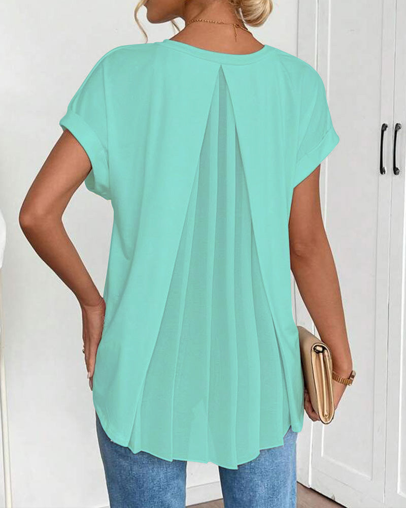 Estella | Luźny T-shirt patchwork